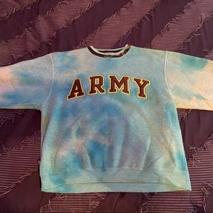 Vintage tie-dye “Army” crewneck sweatshirt